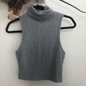 Urban Outfitters Grey Turtleneck Tank Top Medium